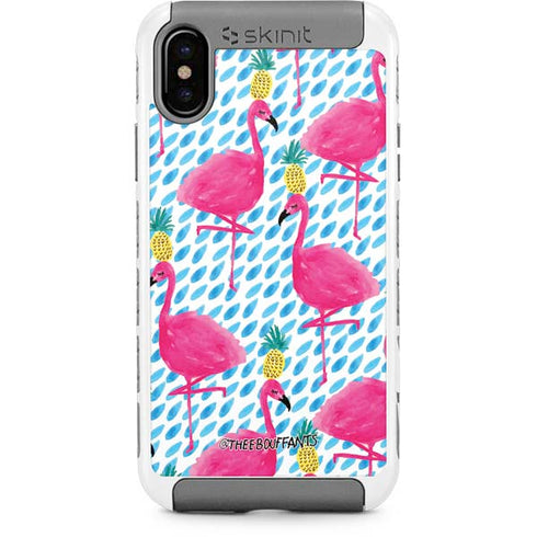 Bouffants and Broken Hearts Party Flamingos iPhone Cases
